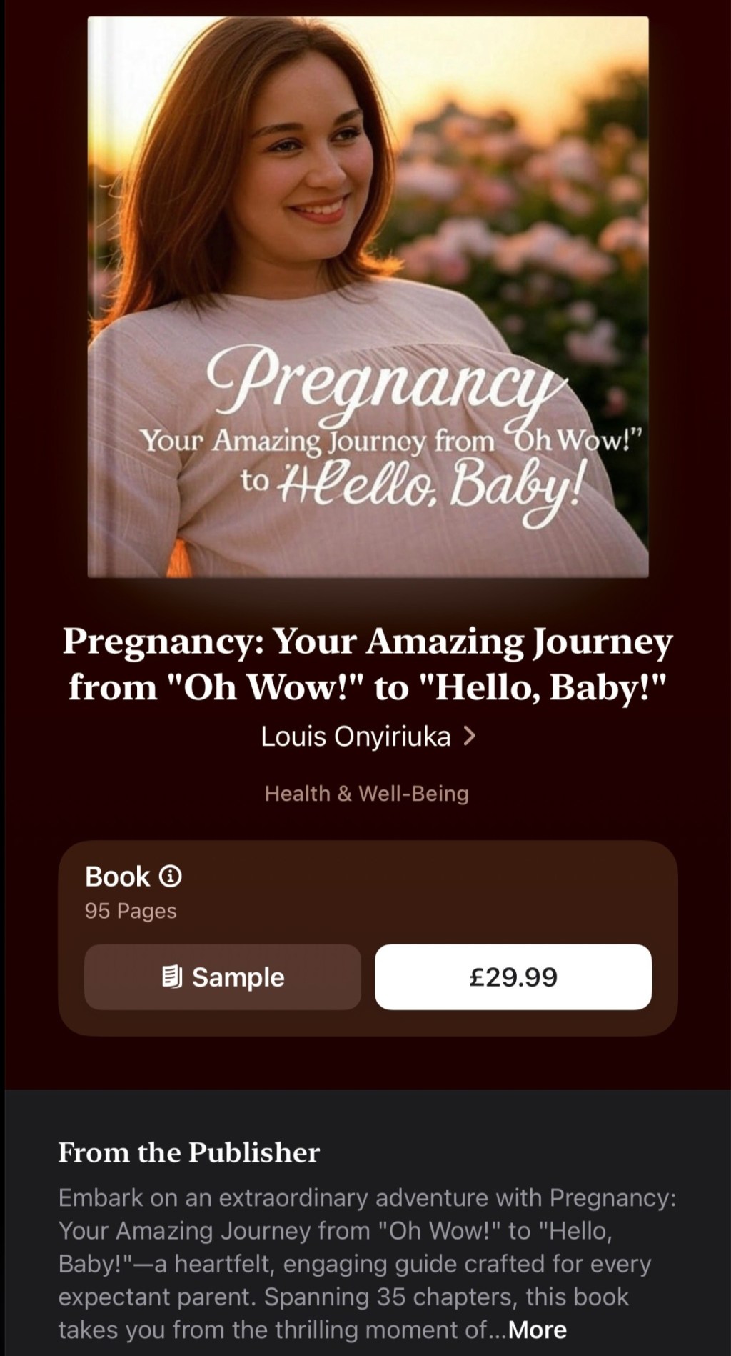Pregnancy: Your Amazing Journey from “Oh Wow!” to “Hello, Baby!” –&nbsp;PREVIEW